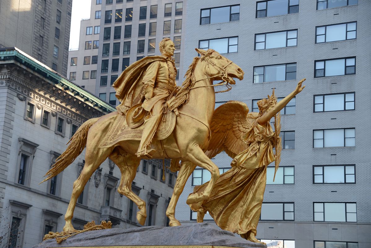12A General William Tecumseh Sherman Statue By Augustus Saint-Gaudens At The Southeast Corner Of Central Park